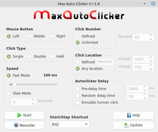 Linux Auto Clicker